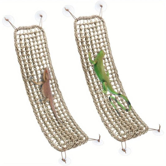 Wholesale Bulk 1PC Bearded Dragon Hammock Reptile Lounger for Chameleon Lizards Gecko Snakes Lguana Reptiles Geckos Grass Cushion Pet Bed Swing - Furbury