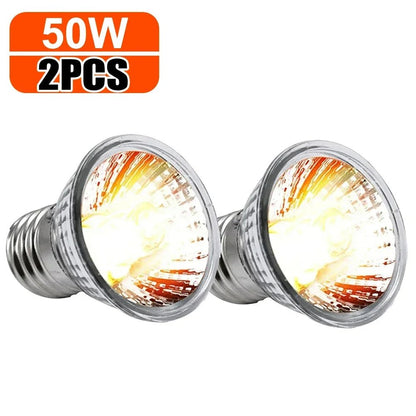 Wholesale Bulk 25/50/75W UVB Reptile Lamp Bulb Tortoise Basking UV E27 Bulbs Amphibians Pet Snake Lizard Heating Sunlamp Calcium Supplement - Furbury