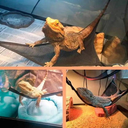 Wholesale Bulk 2Pcs Bearded Dragon Lizard Hammock - Breathable Mesh Geckos Hammock Reptile Hammock, Suitable for Lguanas, Axolotls, Anoles, Gec - Furbury