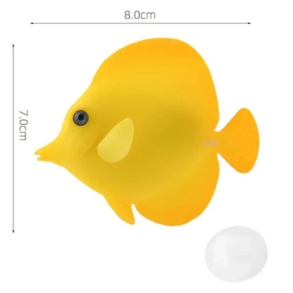 Wholesale Bulk Aquarium Artificial Luminous Lionfish Fish Tank Landscape Silicone Fake Fish Floating Glow In Dark Ornament Home Decoration - Furbury