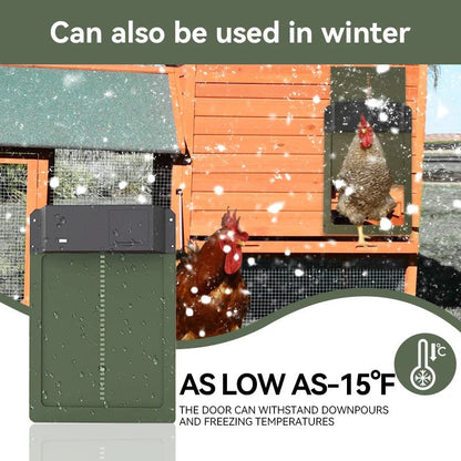 Wholesale Bulk Automatic Chicken Coop Door Opener Battery Powered Light Sense Control Waterproof Pet Flap Accessories Upgrade ABS House Gate - Furbury