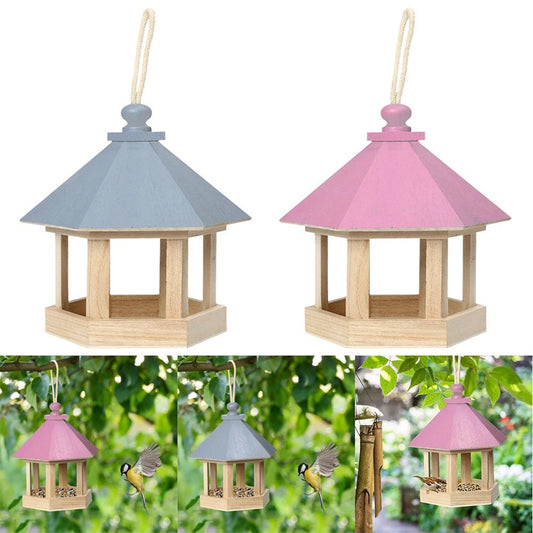Wholesale Bulk Bird Feeder Parrot Cage Wooden Seeds Food Container Birdhouse Storage Container Water Dispenser for Garden Villa Decoration - Furbury