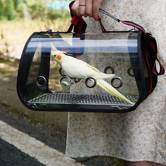 Wholesale Bulk Bird Transport Cage Bird Travel Carrier with Perch Breathable Space Parrot Go Out Backpack Multi - functional Bird bag Outdoor - Furbury