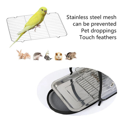 Wholesale Bulk Bird Transport Cage Bird Travel Carrier with Perch Breathable Space Parrot Go Out Backpack Multi - functional Bird bag Outdoor - Furbury