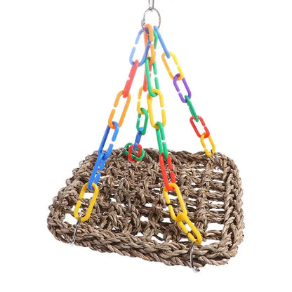Wholesale Bulk Birds Cage Accessories Bite resistant Wear resistant for Parakeets Parrot Hammock Bird Perch Bird Hanging Bed Parrot Swing Toys - Furbury