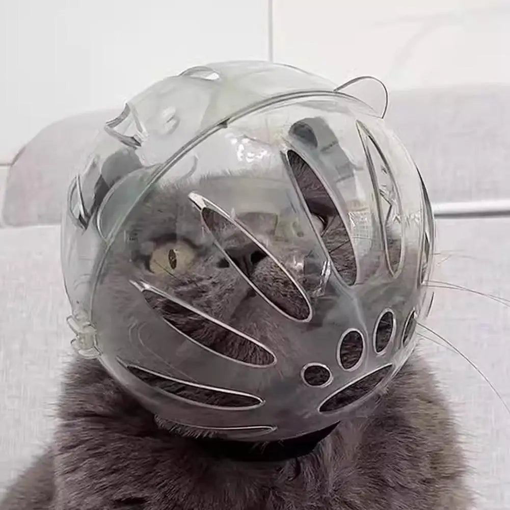 Wholesale Bulk Cat Muzzle Boots Set Anti Bite Breathable Space Hood Clear Cats Helmet With Paw Cover Portable Astronaut Helmet For Grooming ﻿ - Furbury