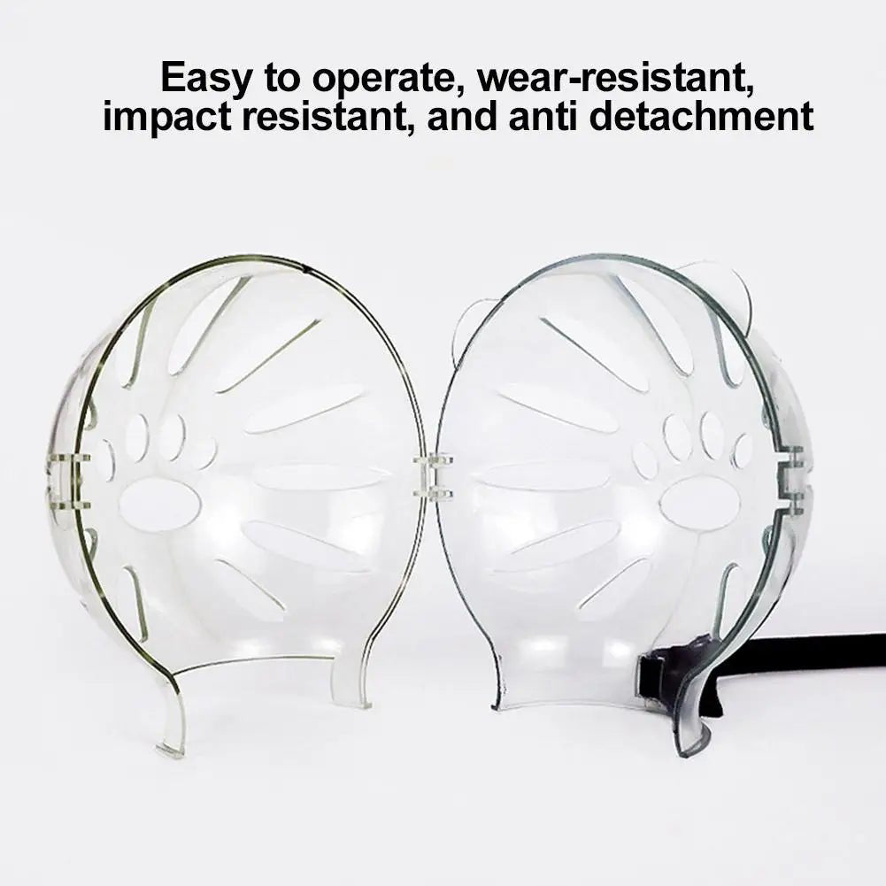 Wholesale Bulk Cat Muzzle Boots Set Anti Bite Breathable Space Hood Clear Cats Helmet With Paw Cover Portable Astronaut Helmet For Grooming ﻿ - Furbury