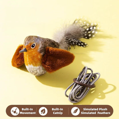 Wholesale Bulk Cat Toys For Indoor Cats Interactive Cat Toy Realistic Bird Sound Cat Toy Plush Cat Toy Catnip Cat Toy for Cats Kitten Toy - Furbury
