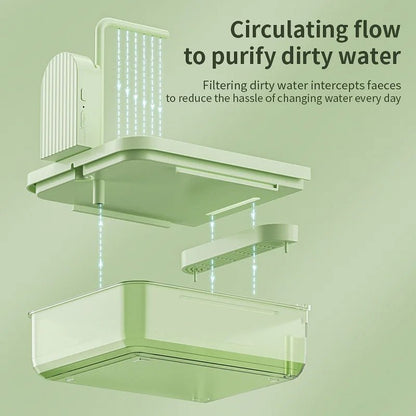 Wholesale Bulk Clear Hanging Bird Bath Automatic Water Circulation Bath Shower For Bird Easy to clean Space Saving Design Bird Cage Accessory - Furbury