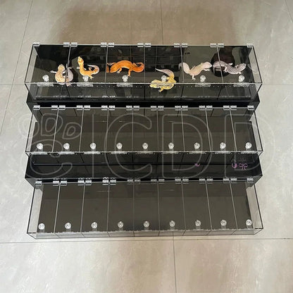Wholesale Bulk Custom Acrylic Reptile Displays Cage Designing and Manufacturing Premium Reptile Snake Products Acrylic Stand Display Expo - Furbury