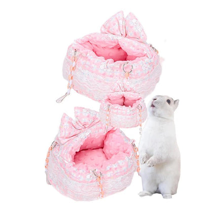 Wholesale Bulk Pink Pet House Guinea Pig Ferrets Hamsters Hedgehogs Rabbits Rats Super Warm Hamster Cage Accessories Small Animal Hanging Bed - Furbury