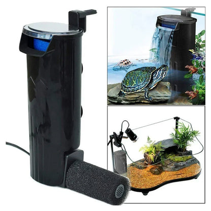 Wholesale Bulk Plastic Transparency Turtle Tank House Turtle Anti - Escape Cage Reptiles Habitat with Areas To Breed Feed Swim Basking Platform - Furbury