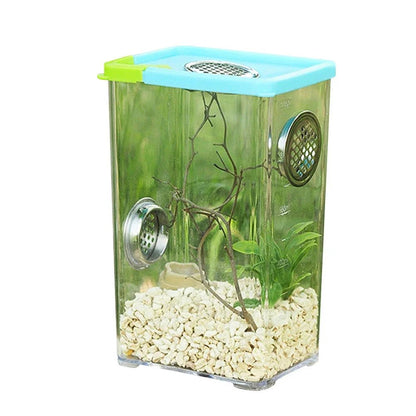 Wholesale Bulk Reptile Breeding Box Clear Acrylic Reptile Feeding Box Insect Box Mantis Breeding Insect Reptile Cage Terrarium Terrarium - Furbury