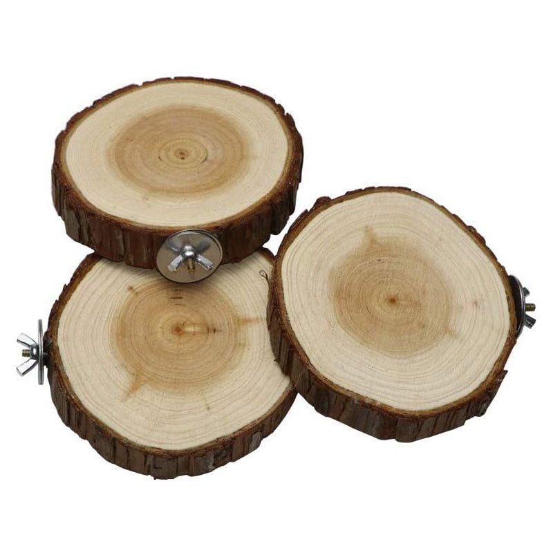 Wholesale Bulk Round Wooden Squirrel Parrot Bird Perch Stand Platform Pet Bird Squirrel Chinchilla Parrot Wooden Pier Diving Platform - Furbury
