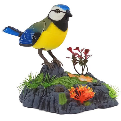 Wholesale Bulk Sound Voice Control Electric Bird Pet Toy Electric Simulation Induction Bird Cage Birdcage Toy - Furbury