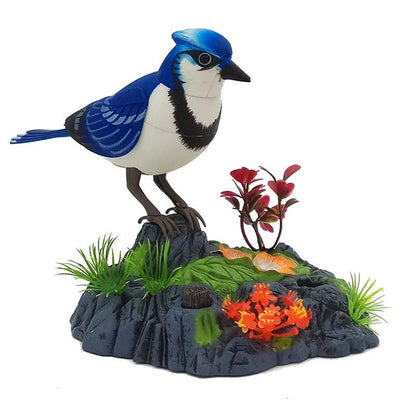 Wholesale Bulk Sound Voice Control Electric Bird Pet Toy Electric Simulation Induction Bird Cage Birdcage Toy - Furbury