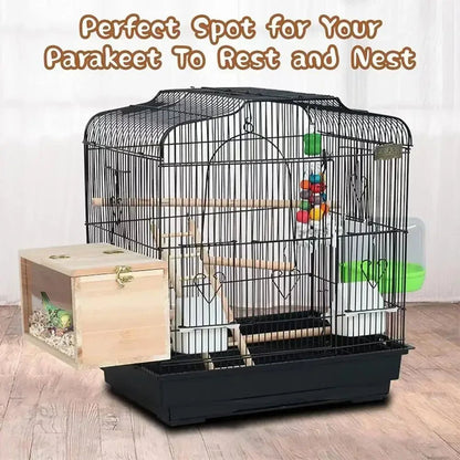 Wholesale Bulk Transparent Design Parakeet Cockatiel Bird House Nest Easy to Clean Parrot House Smooth Edges Parakeet Nesting Box Bird Supplie - Furbury