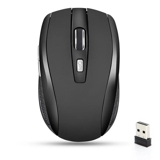 Wireless Mouse Silent Mouse 2.4G Portable Mobile Optical Office Mouse Adjustable DPI Levels for Notebook PC Laptop MacBook - Checkouts UK