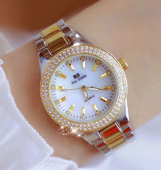 Women Watch Classic Light Luxury Brand Temperament Waterproof Gold Metal Bracelet Ladies Fashion Quartz Wristwatches Gift Лолита - Checkouts UK